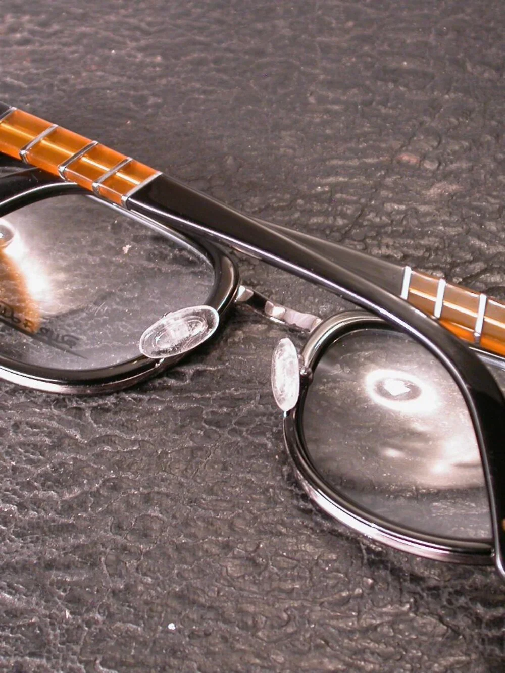 Rye & Lye Modern Black and Chrome Frames Eyeglasses Made in Italy